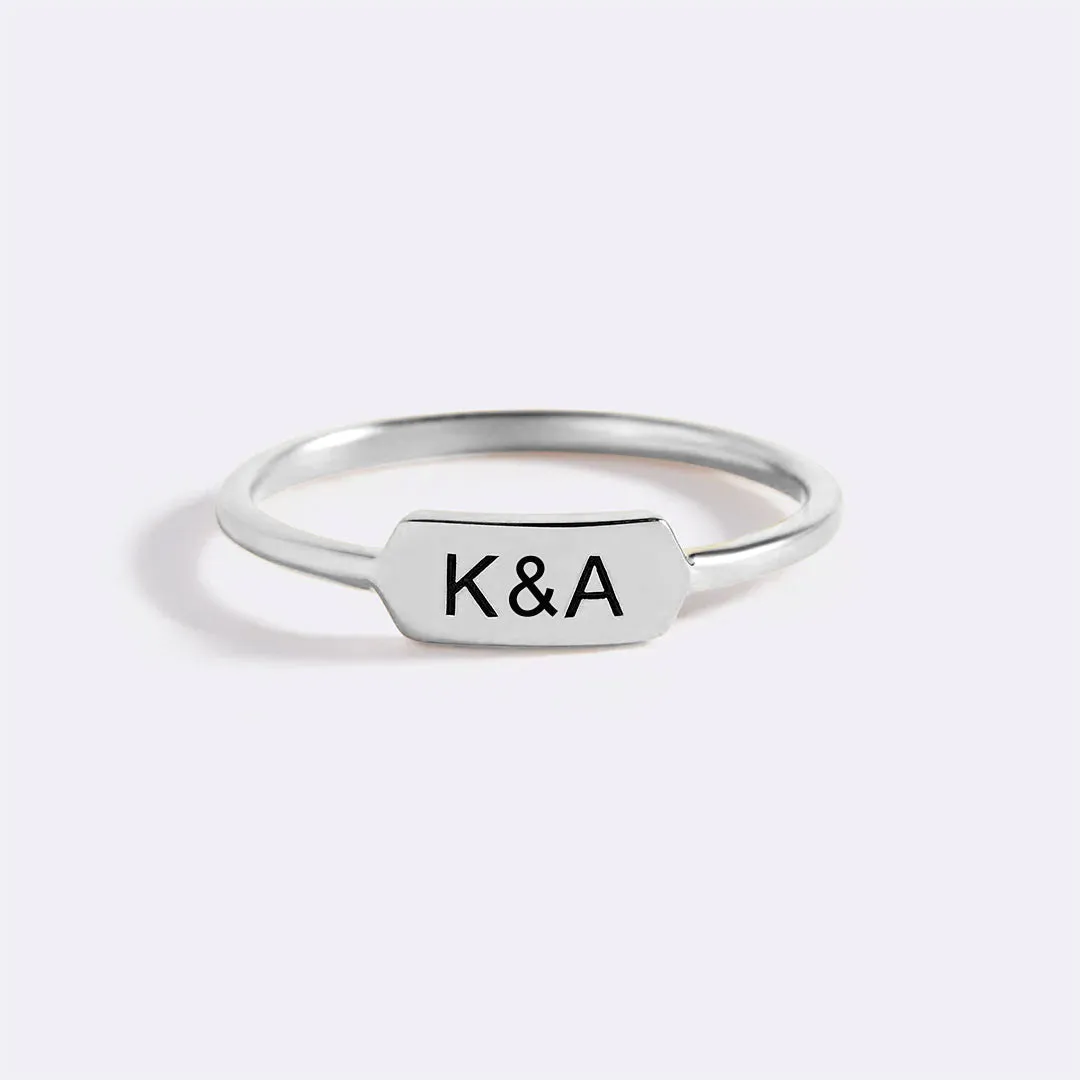 Personalized Mini Bar Ring sold by Mint & Lilly product image thumbnail 5