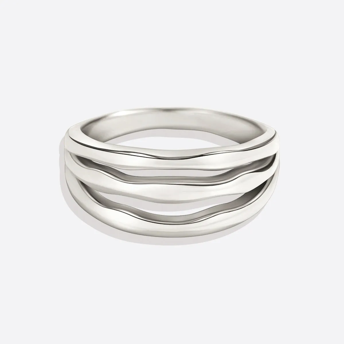 Gold Triple Ring sold by Mint & Lilly product image thumbnail 5