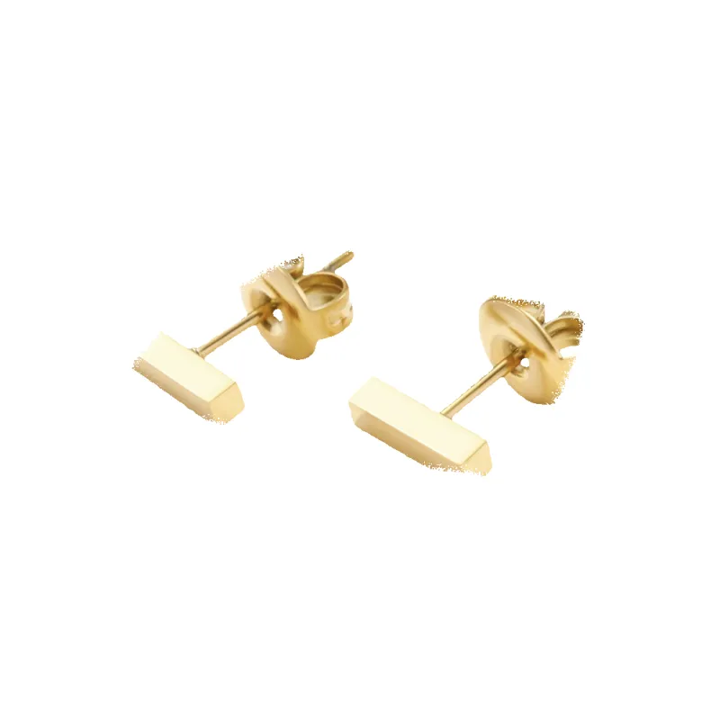 Dainty Bar Stud Earrings sold by Mint & Lilly