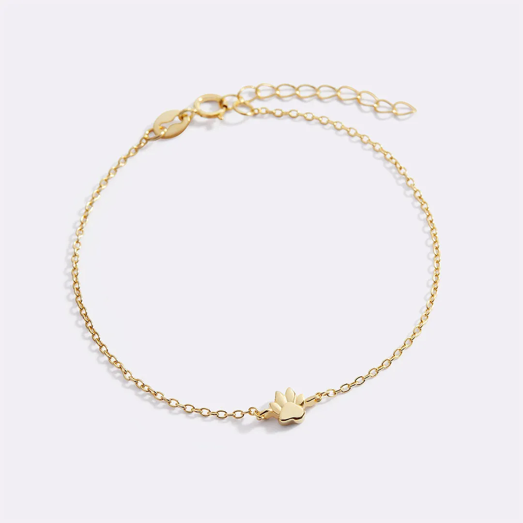 Tiny Pawprint Bracelet sold by Mint & Lilly product image thumbnail 2