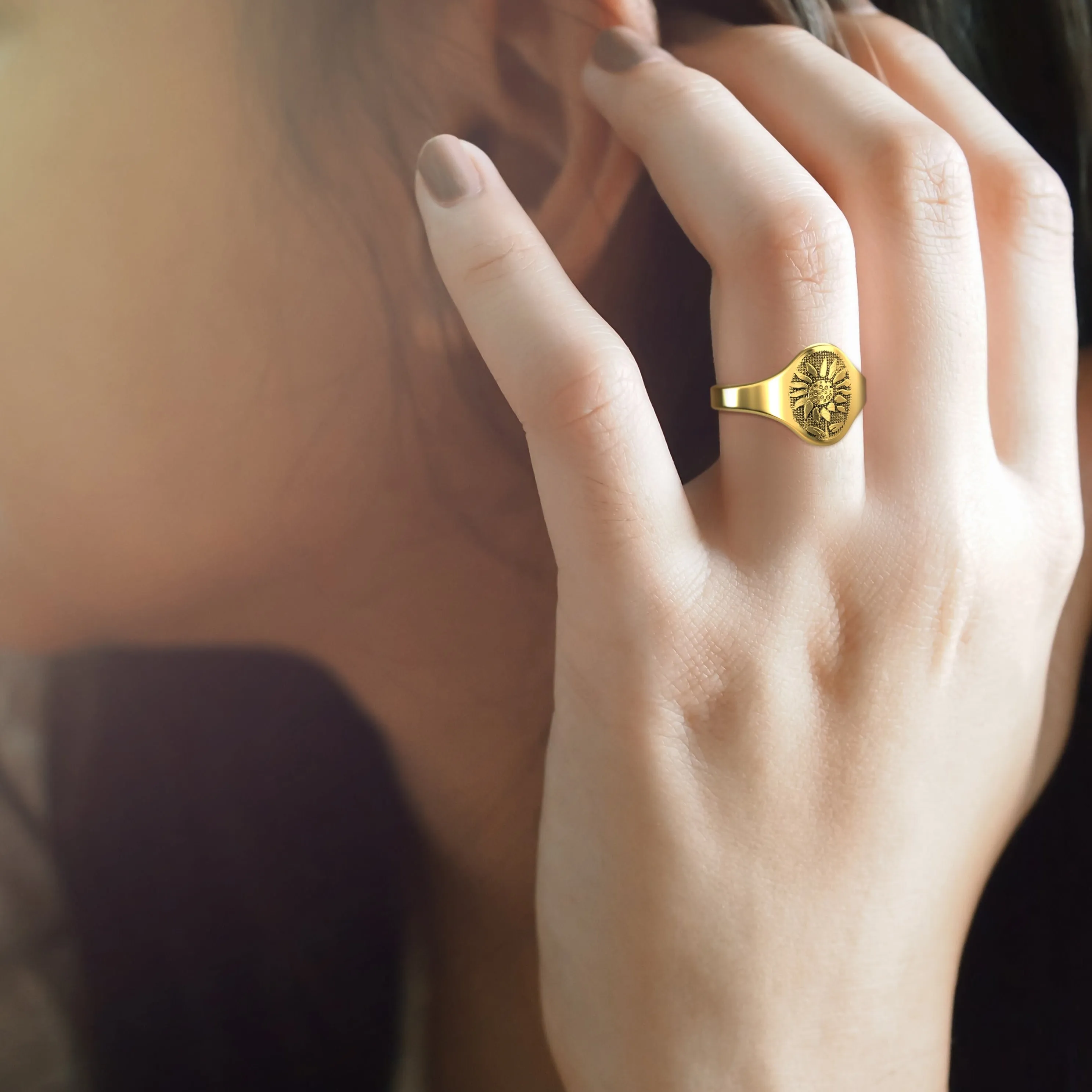 Sunflower Ring sold by Mint & Lilly product image thumbnail 5