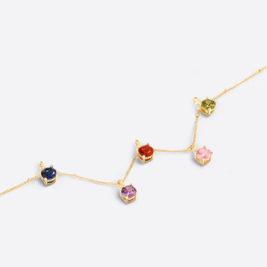 Dainty Birthstone Pendant Necklace sold by Mint & Lilly product image thumbnail 5
