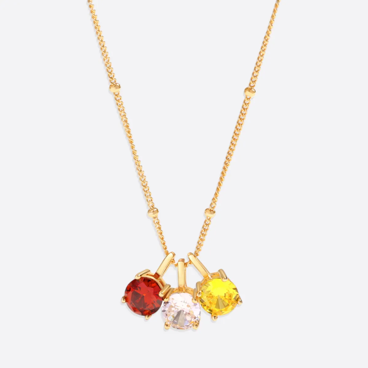 Dainty Birthstone Pendant Necklace sold by Mint & Lilly product image thumbnail 4