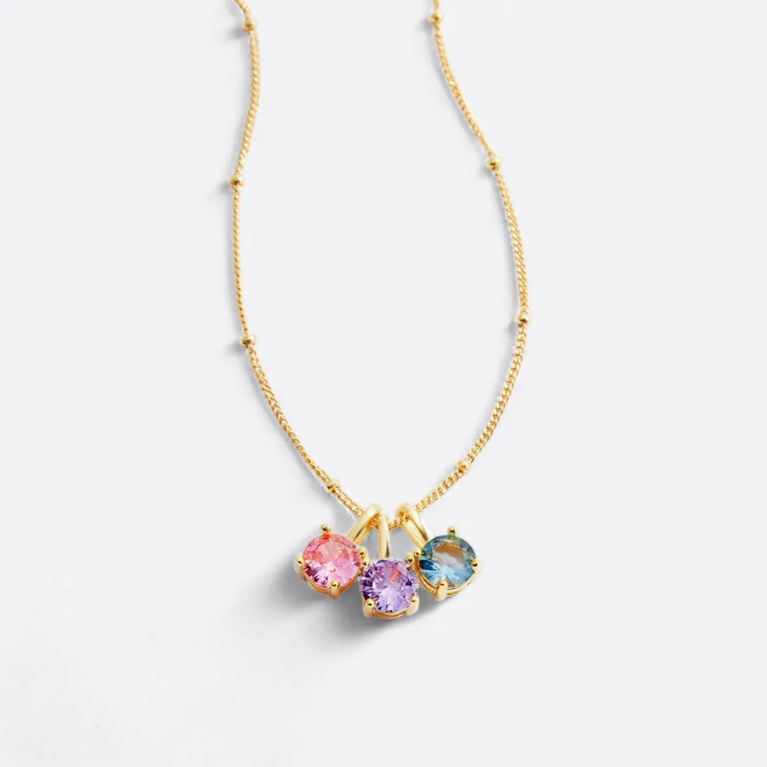 Dainty Birthstone Pendant Necklace sold by Mint & Lilly product image thumbnail 2
