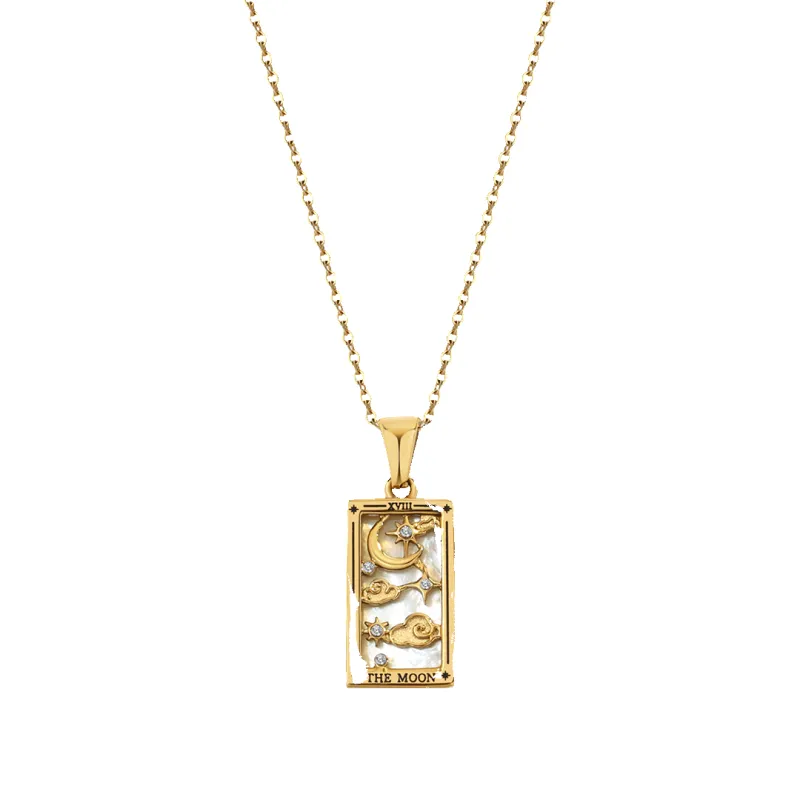 The Moon Tarot Necklace made by Mint & Lilly