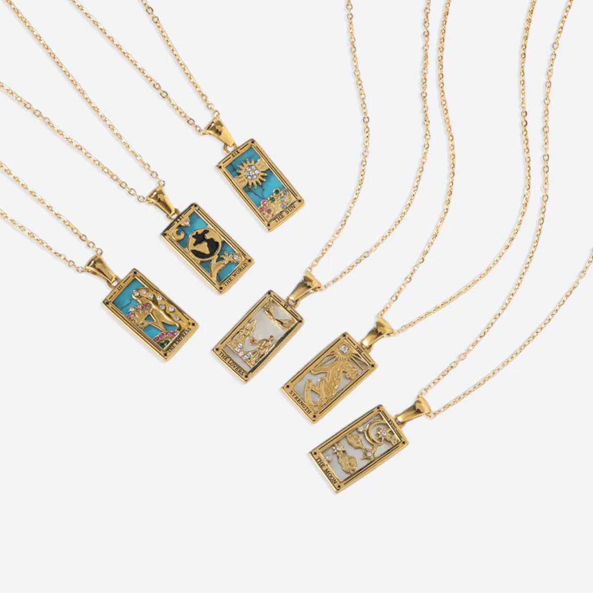 The Empress Tarot Necklace sold by Mint & Lilly product image thumbnail 5