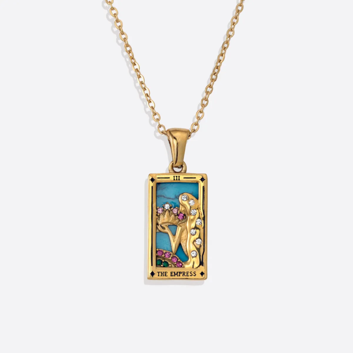 The Empress Tarot Necklace sold by Mint & Lilly product image thumbnail 2