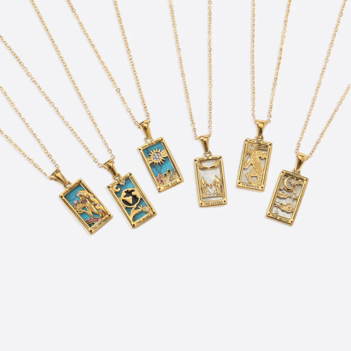 The Empress Tarot Necklace sold by Mint & Lilly product image thumbnail 4
