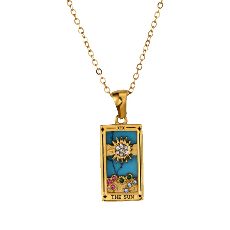 The Sun Tarot Necklace sold by Mint & Lilly