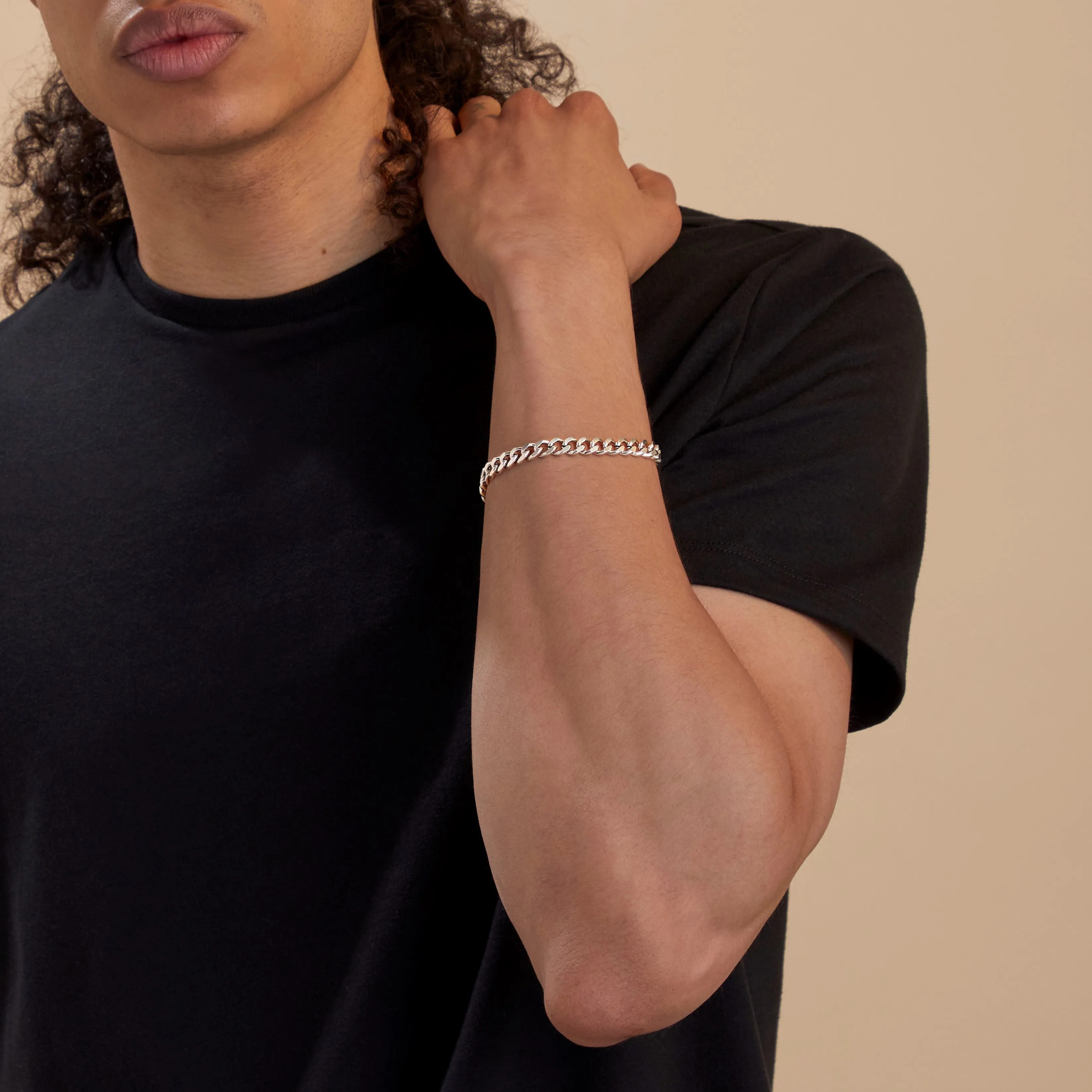 8mm Cuban Link Chain Bracelet sold by Mint & Lilly product image thumbnail 5