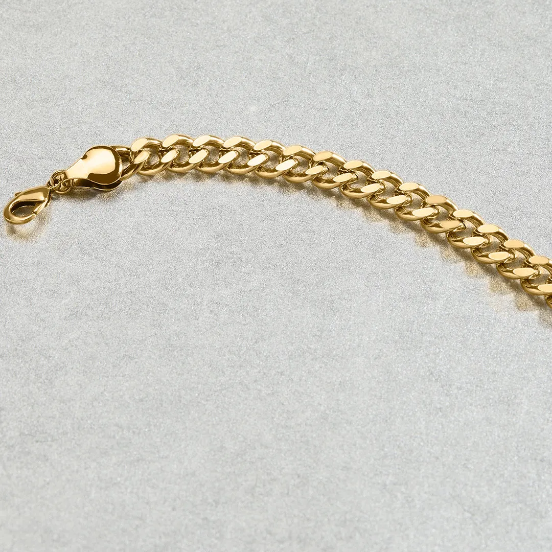 6mm Cuban Link Chain Bracelet sold by Mint & Lilly product image thumbnail 5