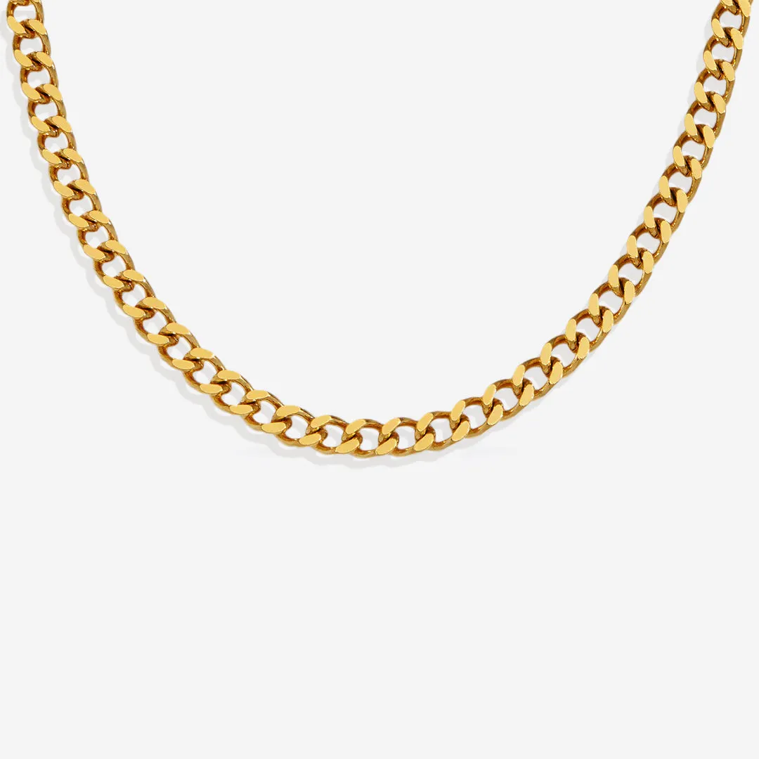 6mm Cuban Chain Necklace sold by Mint & Lilly product image thumbnail 2