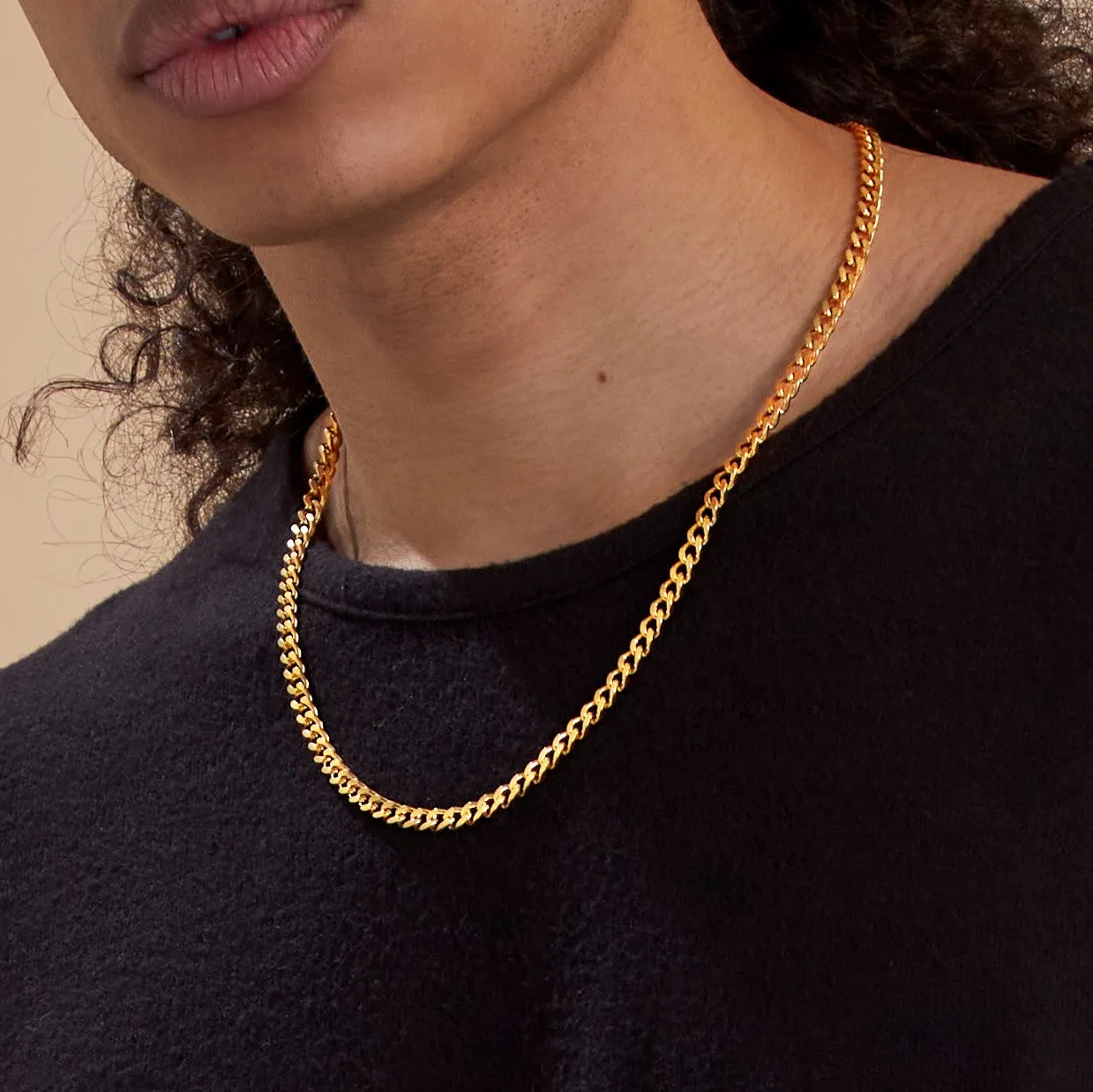 6mm Cuban Chain Necklace sold by Mint & Lilly product image thumbnail 3