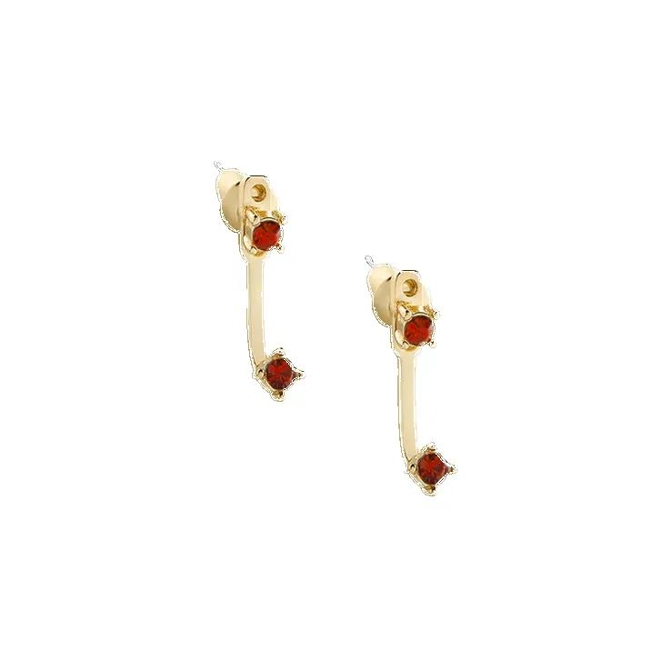 Birthstone Drop Ear Jacket Earrings sold by Mint & Lilly