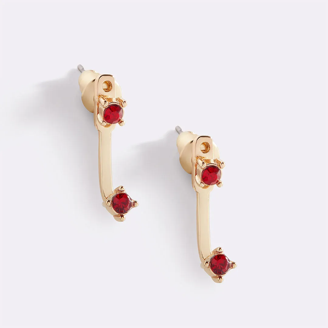 Birthstone Drop Ear Jacket Earrings sold by Mint & Lilly product image thumbnail 2