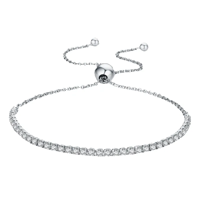 Thin Tennis Bracelet sold by Mint & Lilly