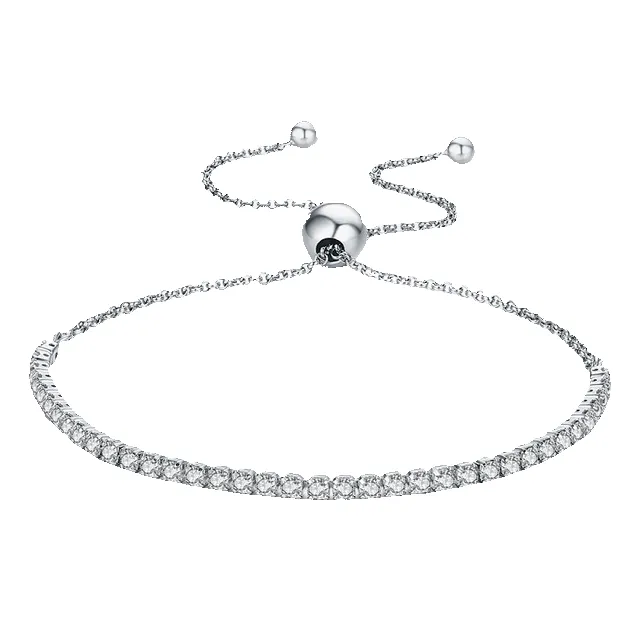 Thin Tennis Bracelet sold by Mint & Lilly