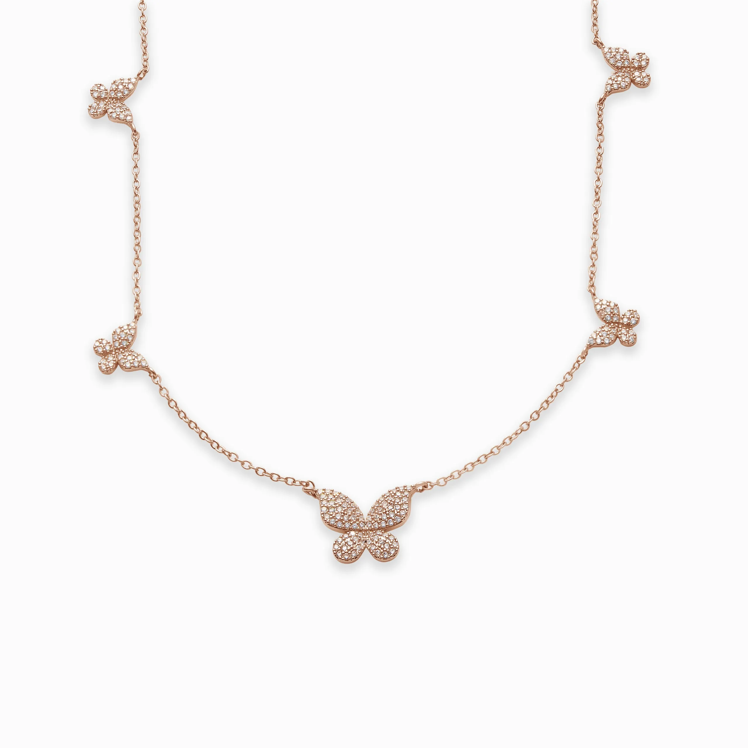 Five Butterfly Necklace sold by Mint & Lilly product image thumbnail 5