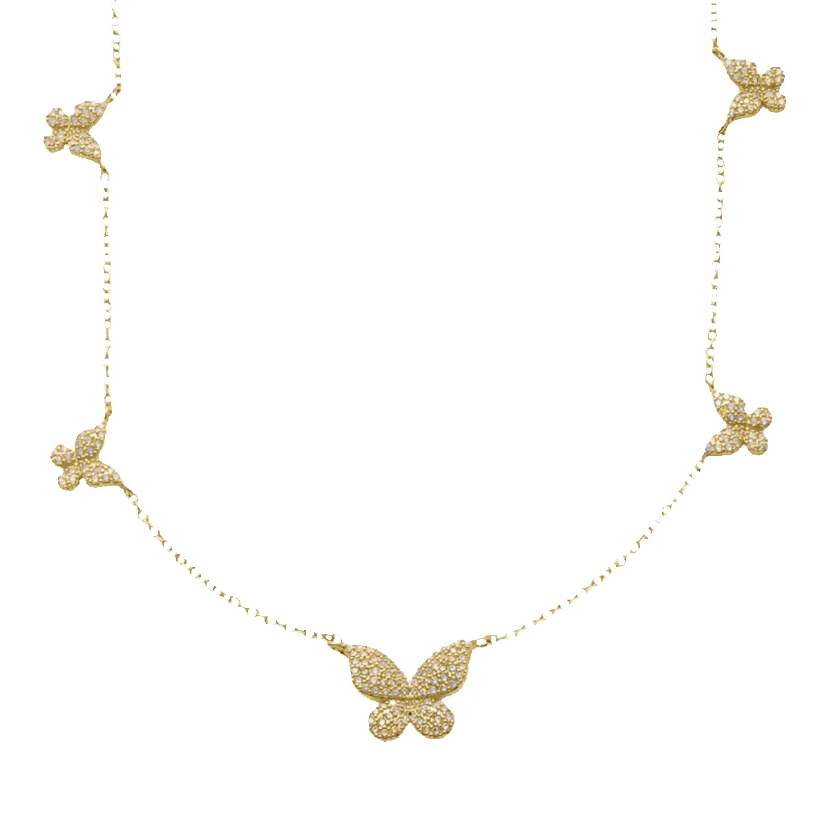 Five Butterfly Necklace sold by Mint & Lilly