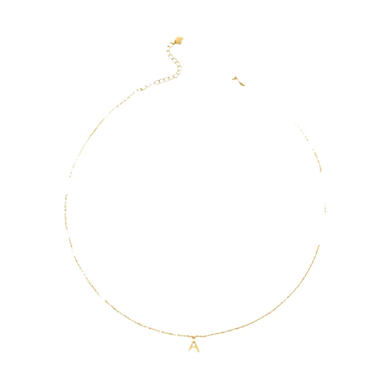 Chunky Letter Pendant Necklace sold by Mint & Lilly