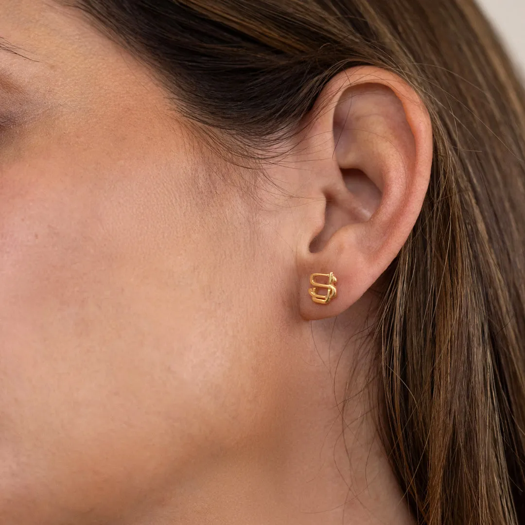 Custom Monogram Initial Earrings sold by Mint & Lilly product image thumbnail 3
