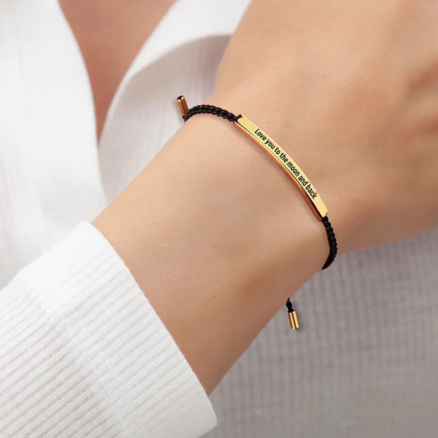 Love you to the moon and back Inspire Bracelet sold by Mint & Lilly product image thumbnail 3