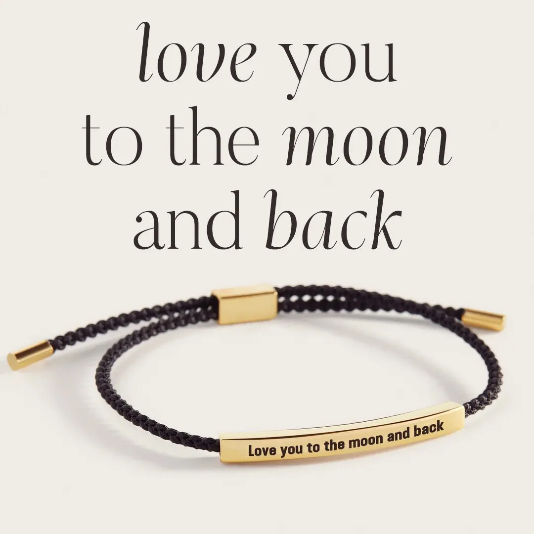 Love you to the moon and back Inspire Bracelet sold by Mint & Lilly