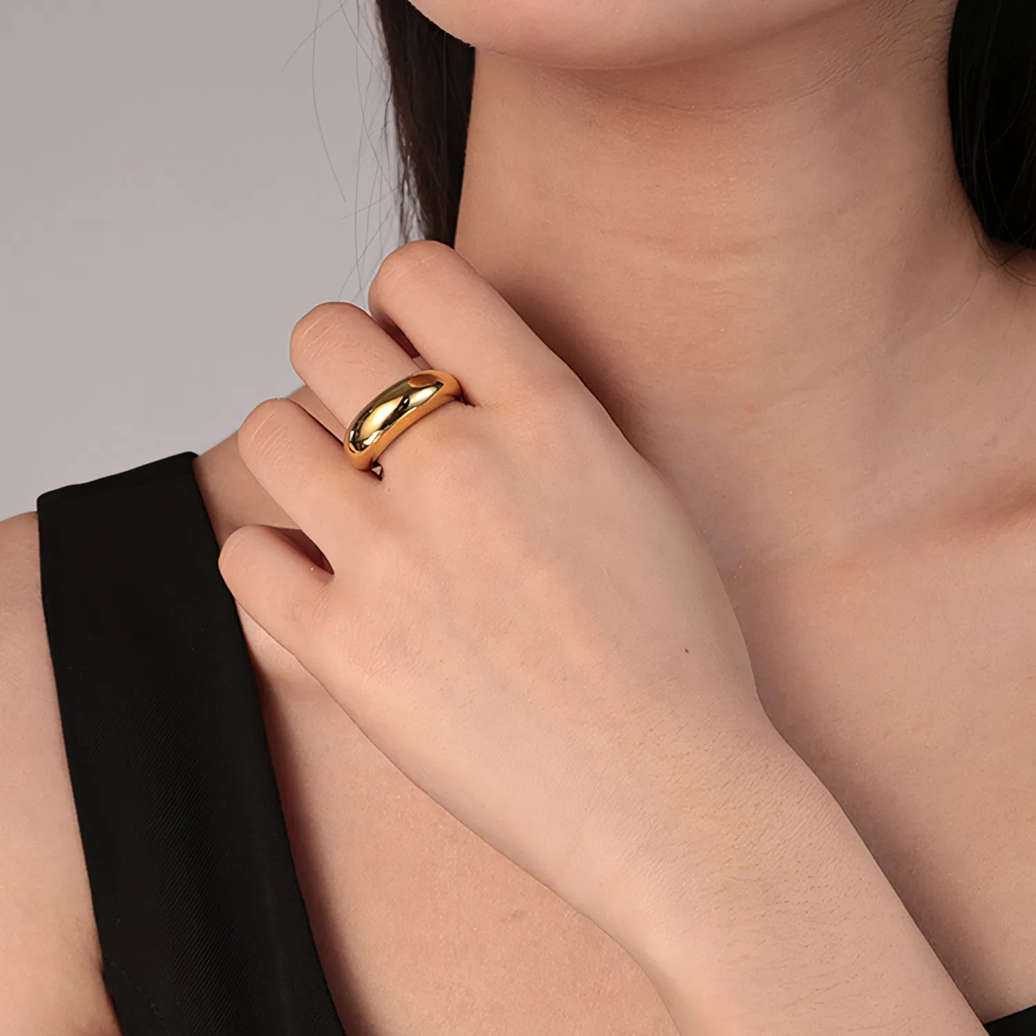 Sculptural Dome Ring sold by Mint & Lilly product image thumbnail 3