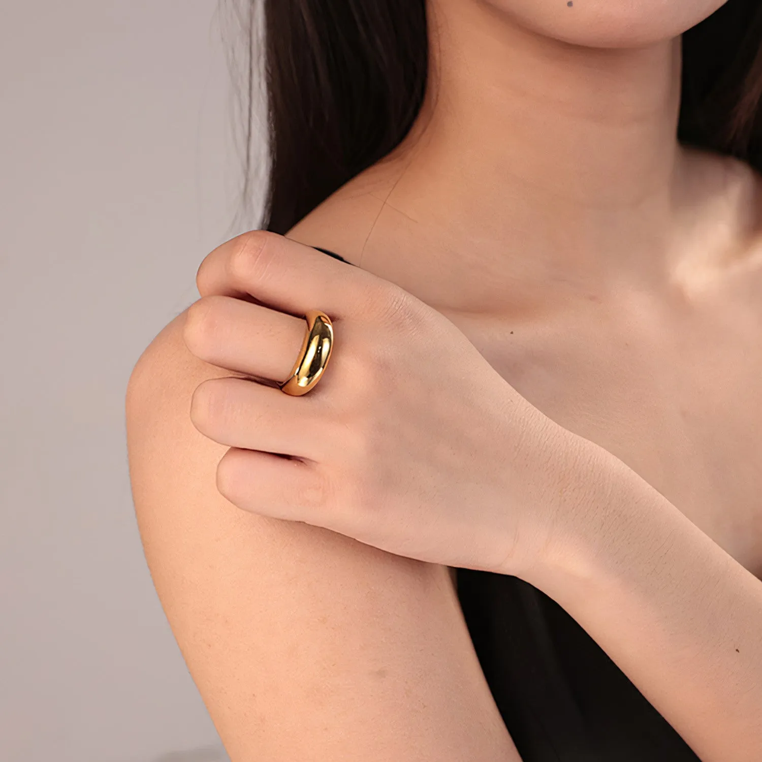 Sculptural Dome Ring sold by Mint & Lilly product image thumbnail 4