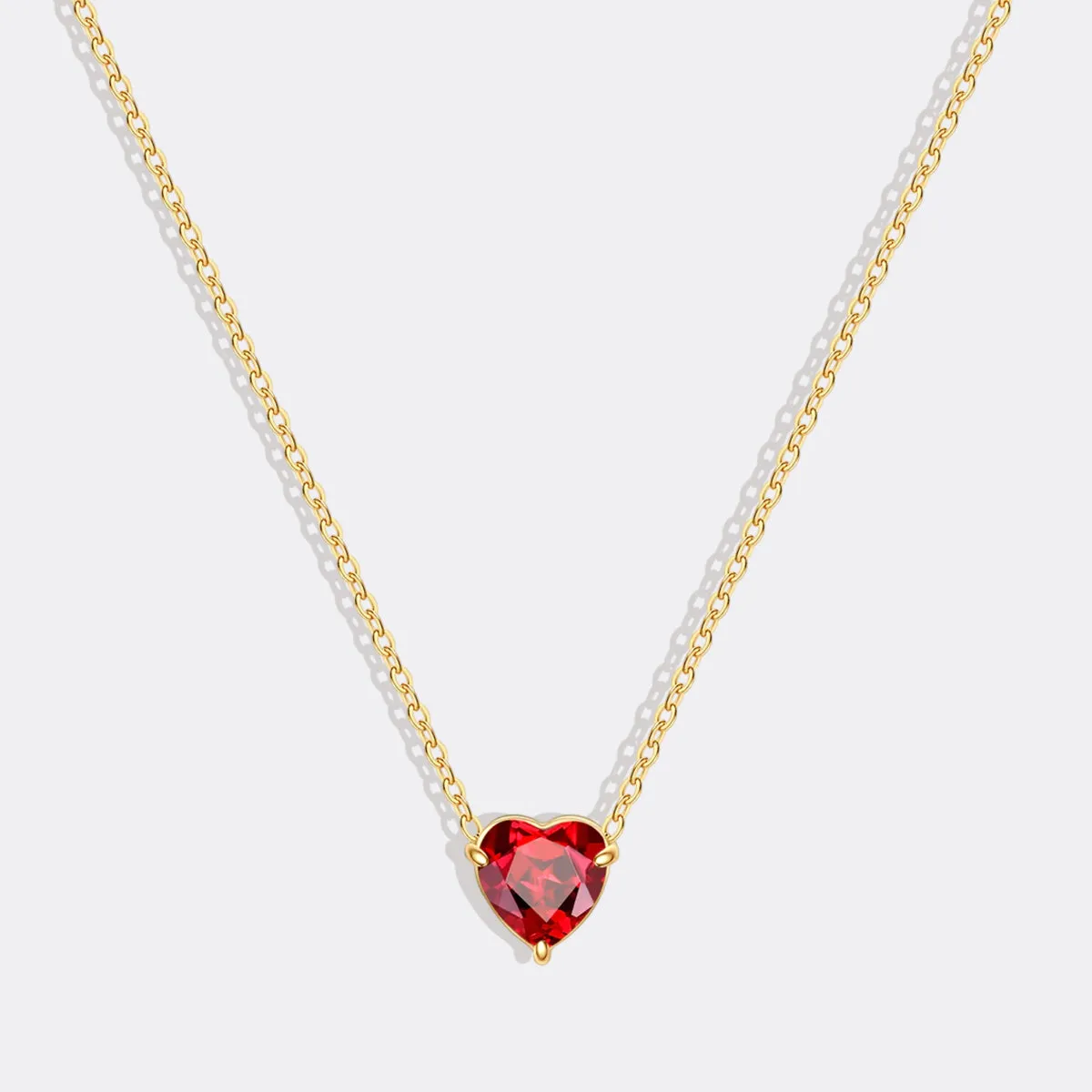 Dainty Birthstone Heart Necklace sold by Mint & Lilly product image thumbnail 2
