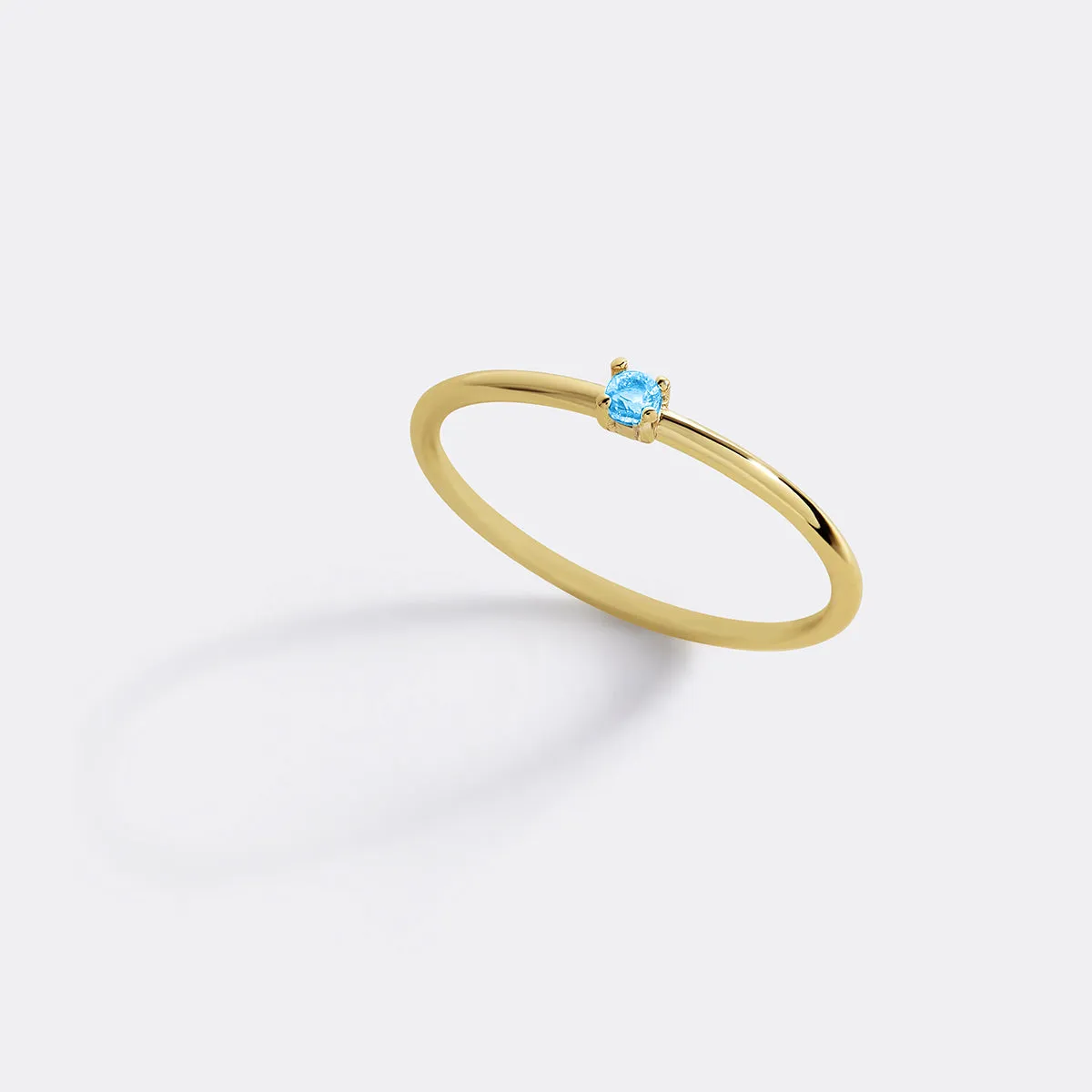 Super Dainty Birthstone Stacking Ring sold by Mint & Lilly product image thumbnail 2