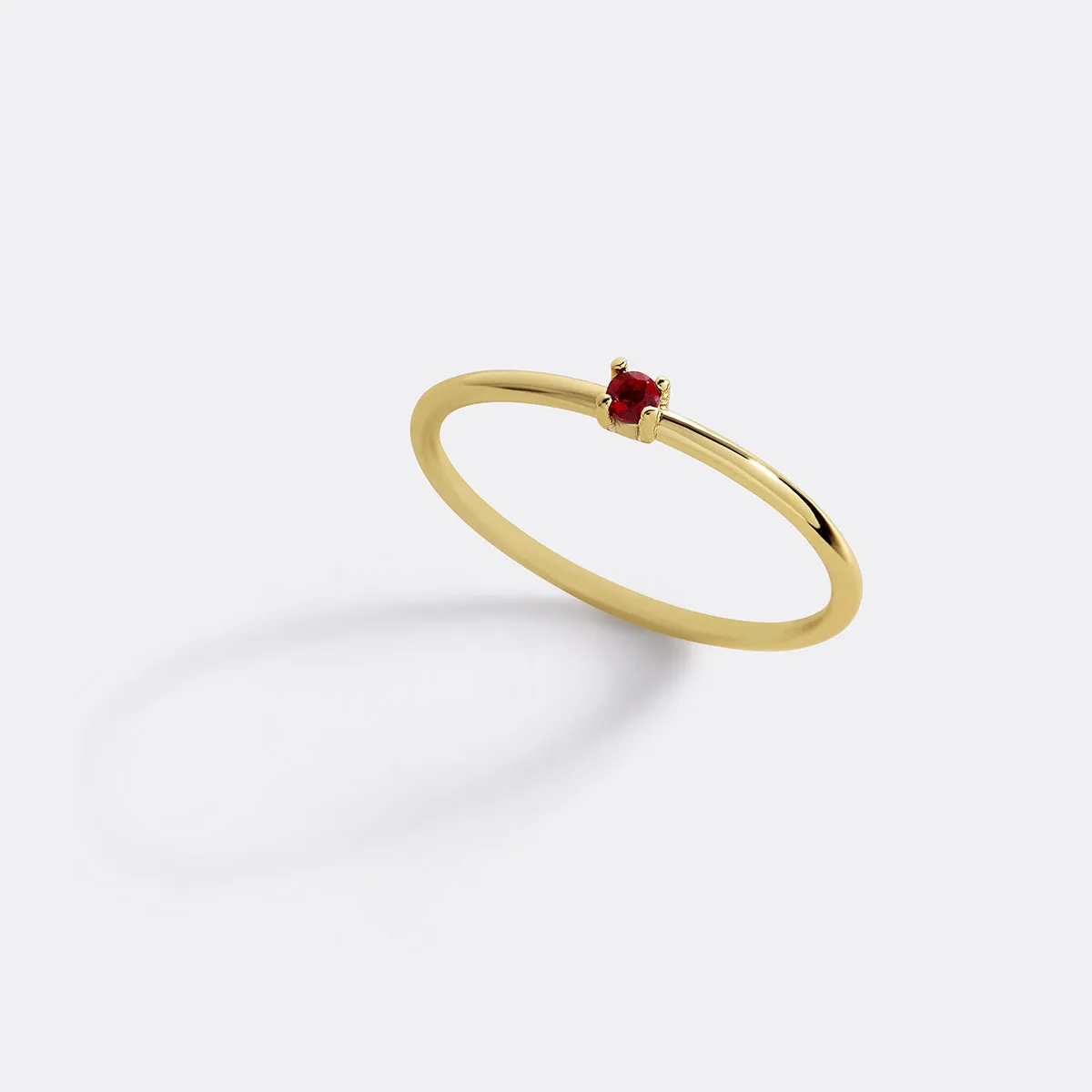 Super Dainty Birthstone Stacking Ring sold by Mint & Lilly product image thumbnail 3