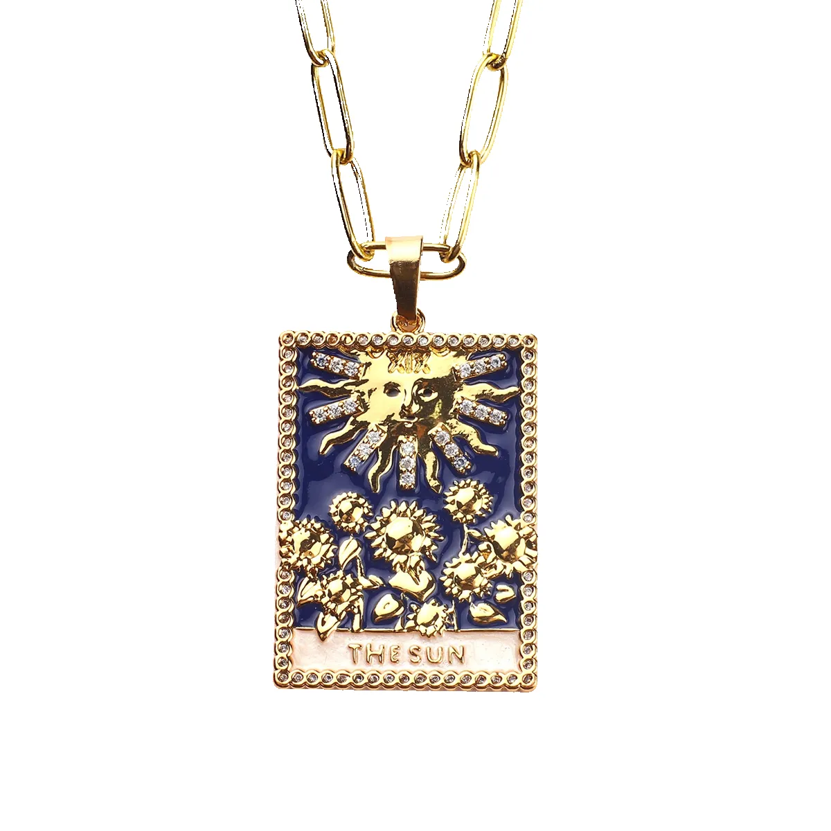The Sun Tarot Necklace sold by Mint & Lilly