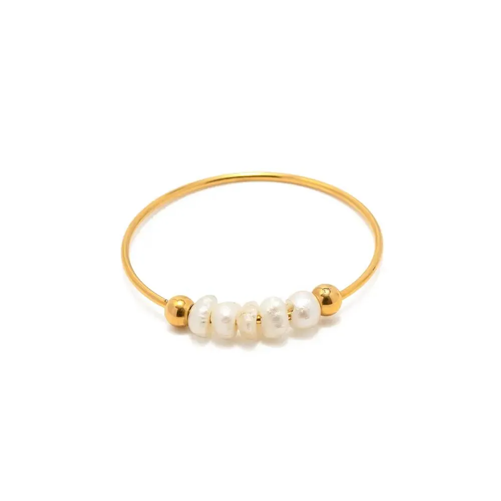 Mini Pearl Ring sold by Mint & Lilly product image thumbnail 5