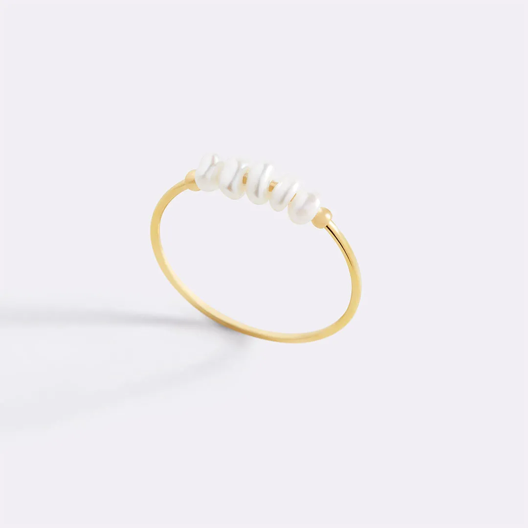 Mini Pearl Ring sold by Mint & Lilly product image thumbnail 2