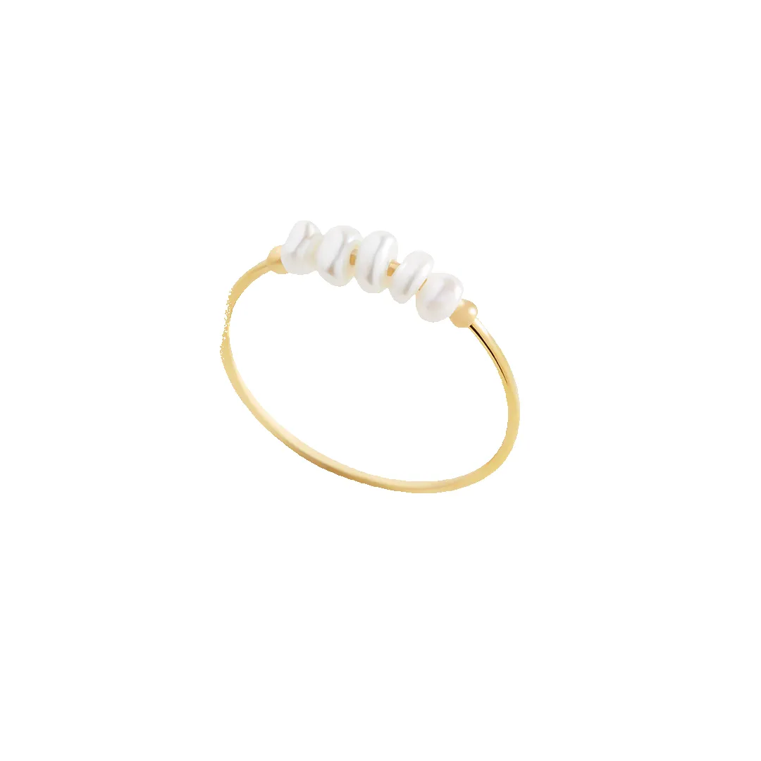 Mini Pearl Ring sold by Mint & Lilly