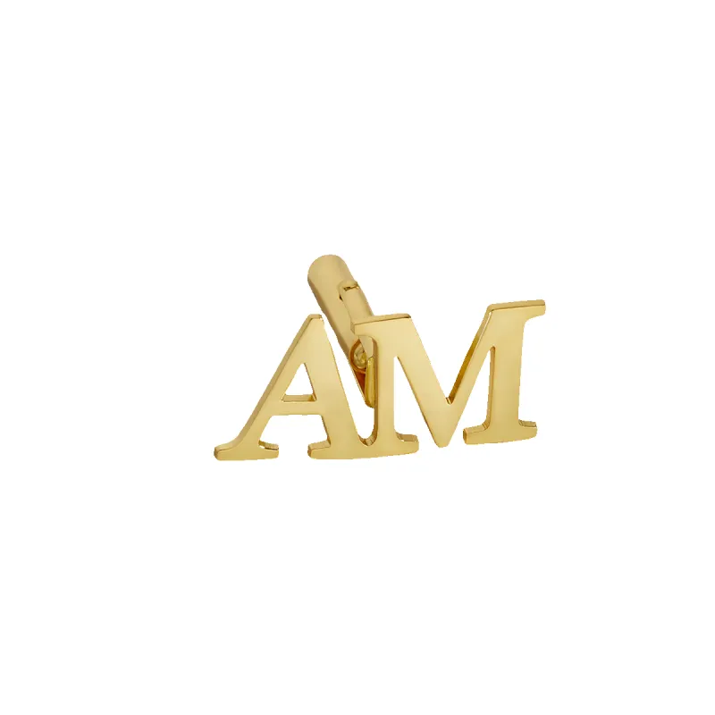 Monogrammed Cufflinks with Initials sold by Mint & Lilly