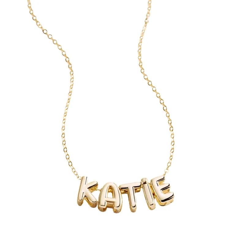 Bubble Name Necklace sold by Mint & Lilly