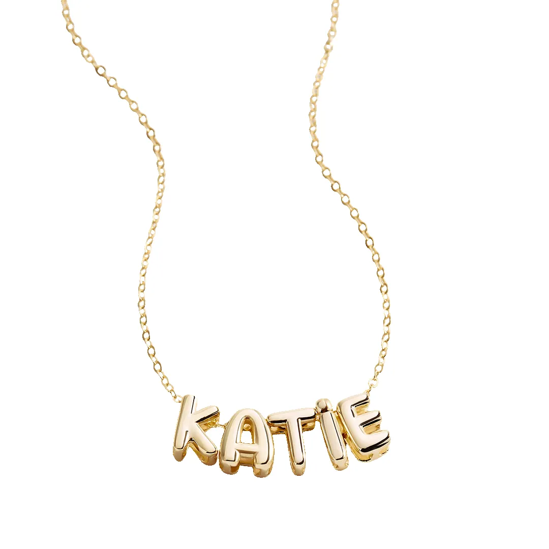 Bubble Name Necklace sold by Mint & Lilly
