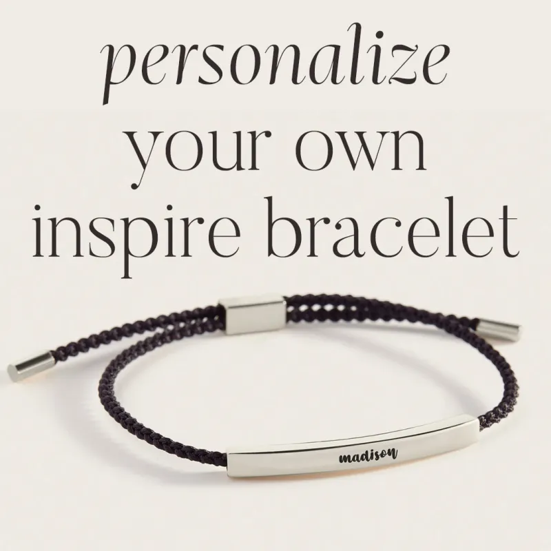 Personalized Inspire Bracelet made by Mint & Lilly