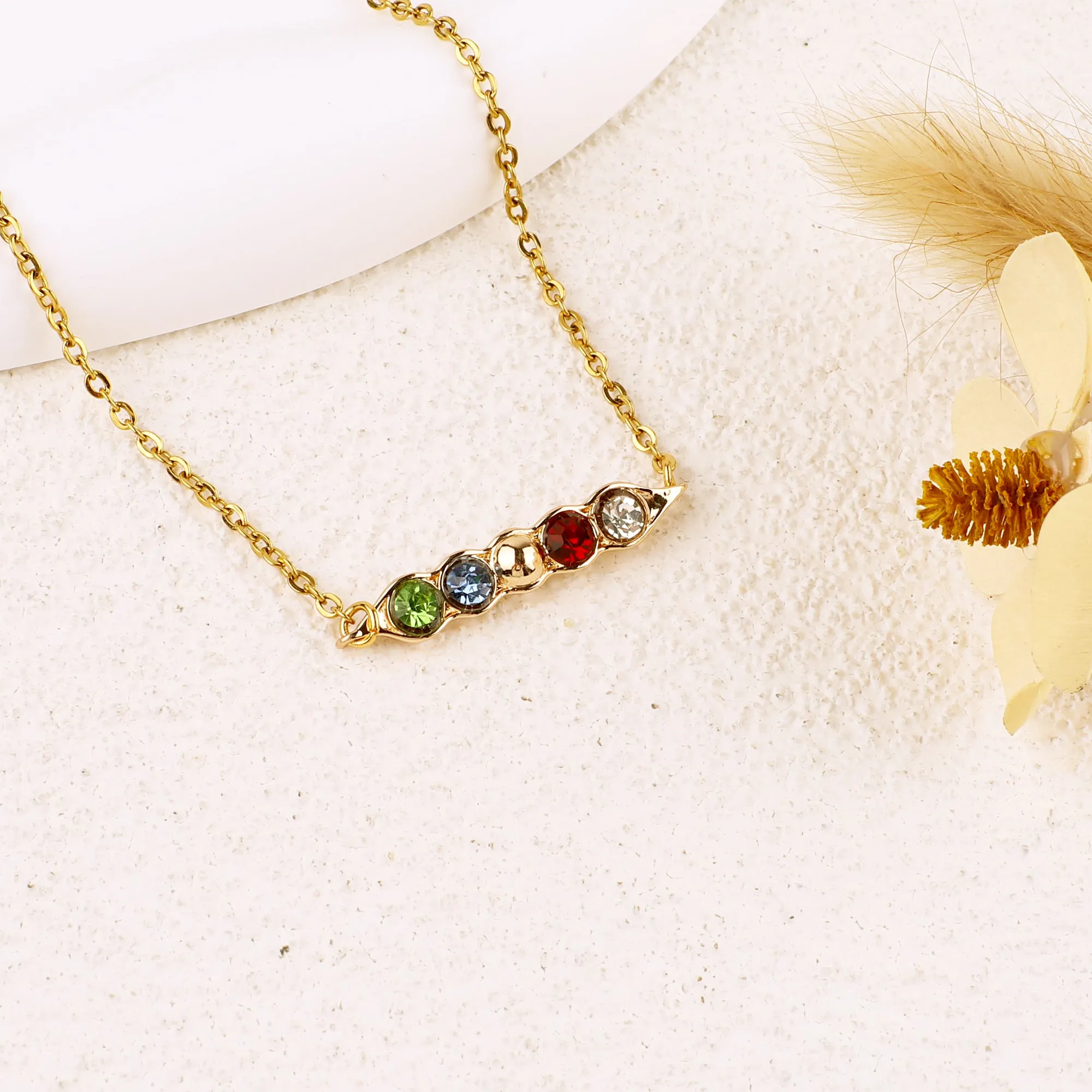 Peas in a Pod Birthstone Bracelet sold by Mint & Lilly product image thumbnail 5