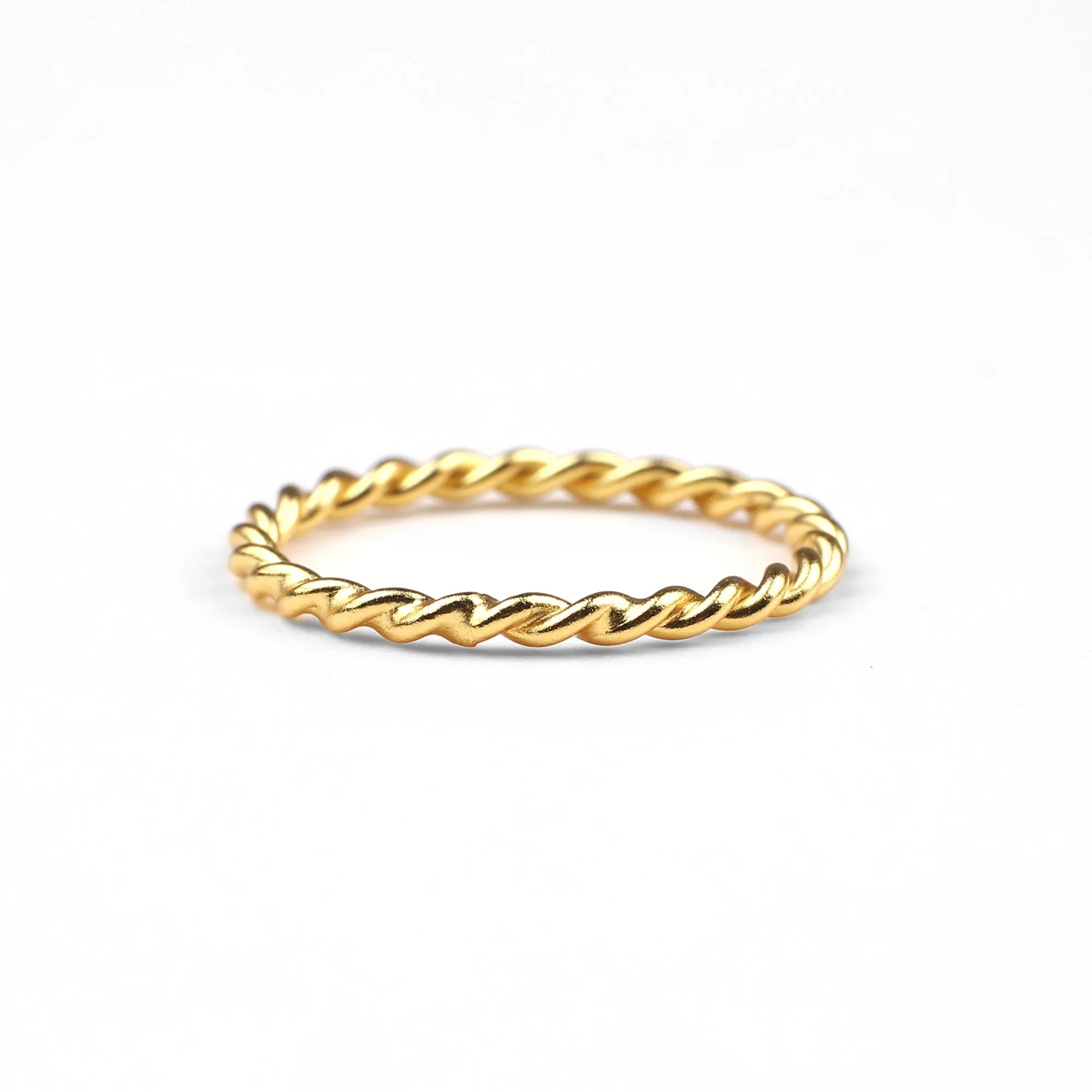 Dainty Braided Stacking Ring sold by Mint & Lilly product image thumbnail 2