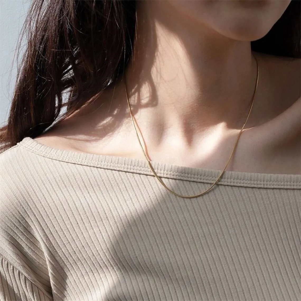 Snake Chain Necklace sold by Mint & Lilly