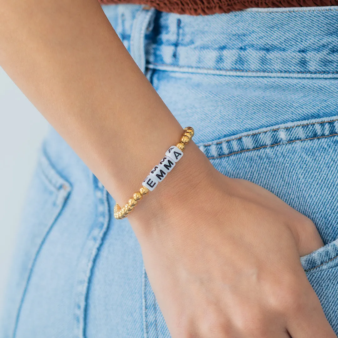 Custom Waterproof Gold Beaded Friendship Bracelet sold by Mint & Lilly product image thumbnail 4