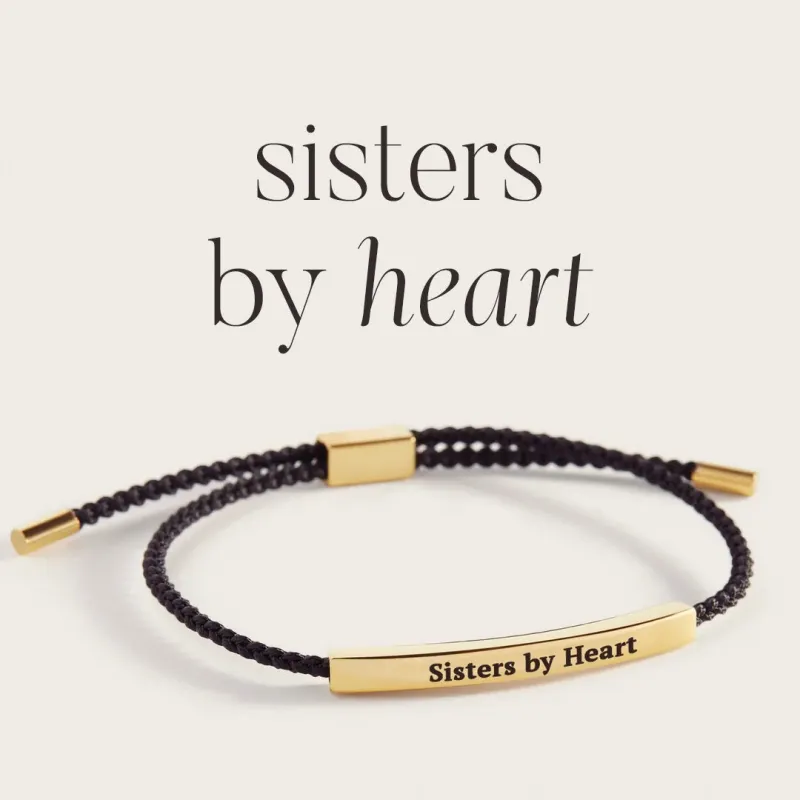 Not Sisters By Blood But Sisters By Heart Inspire Bracelet made by Mint & Lilly