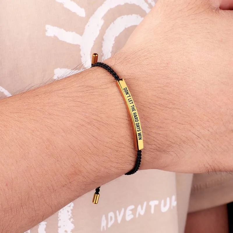 Don't Let The Hard Days Win Inspire Bracelet sold by Mint & Lilly product image thumbnail 3
