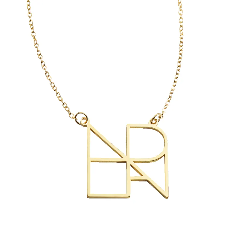 Minimalist Monogram Name Necklace sold by Mint & Lilly