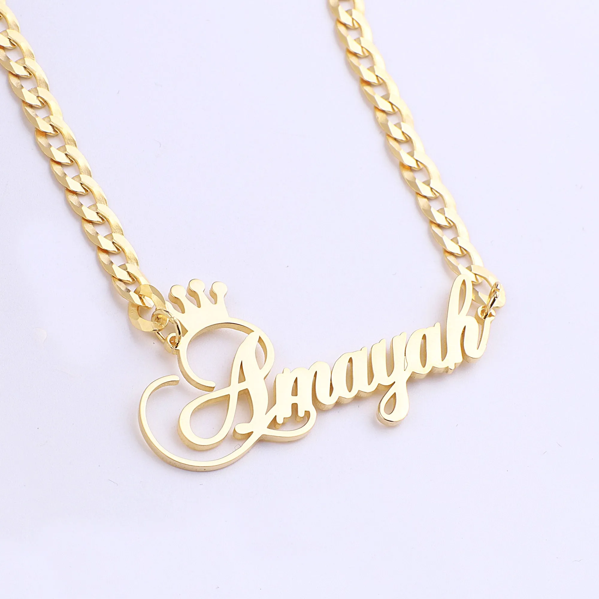 The Queen Name Necklace sold by Mint & Lilly product image thumbnail 2