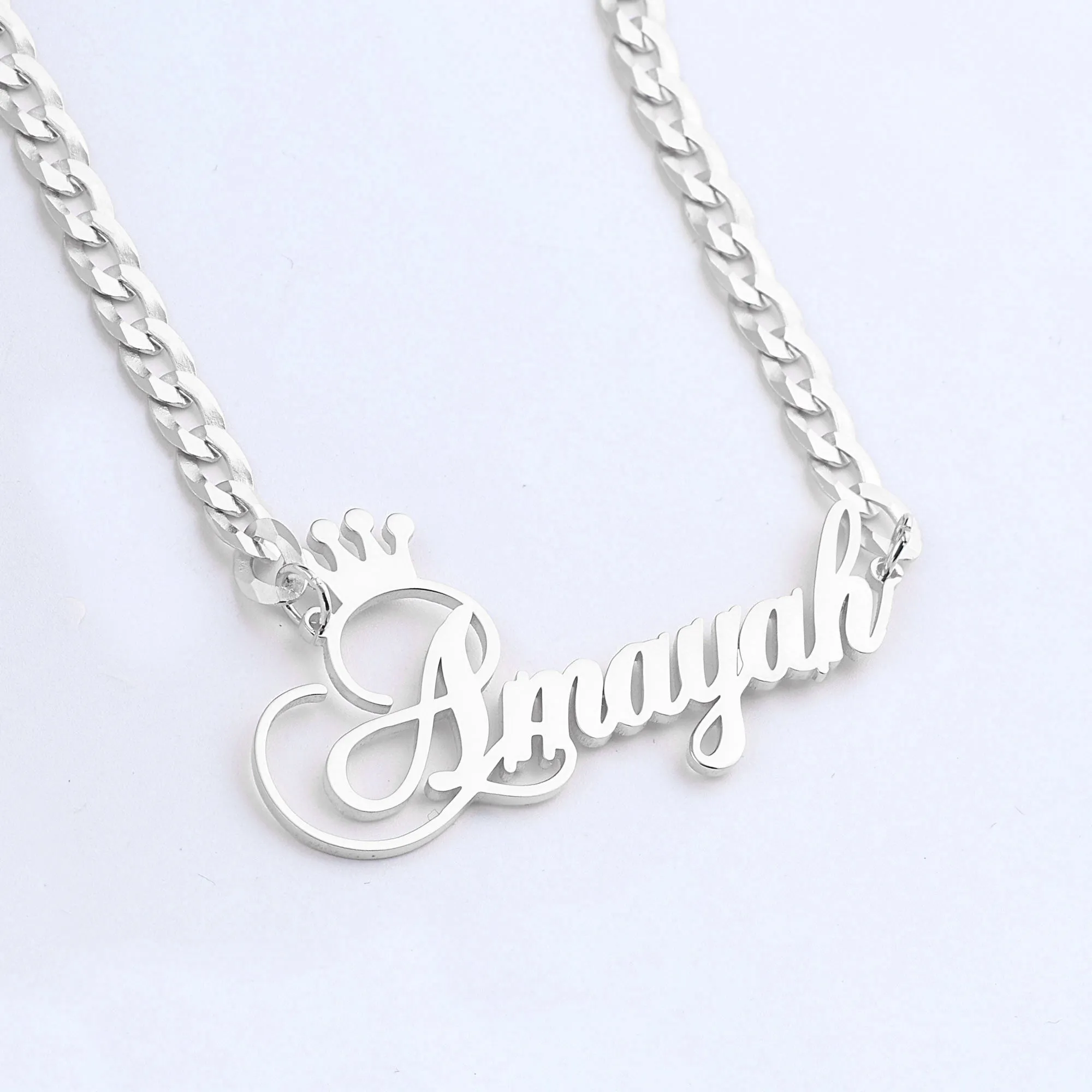 The Queen Name Necklace sold by Mint & Lilly product image thumbnail 4