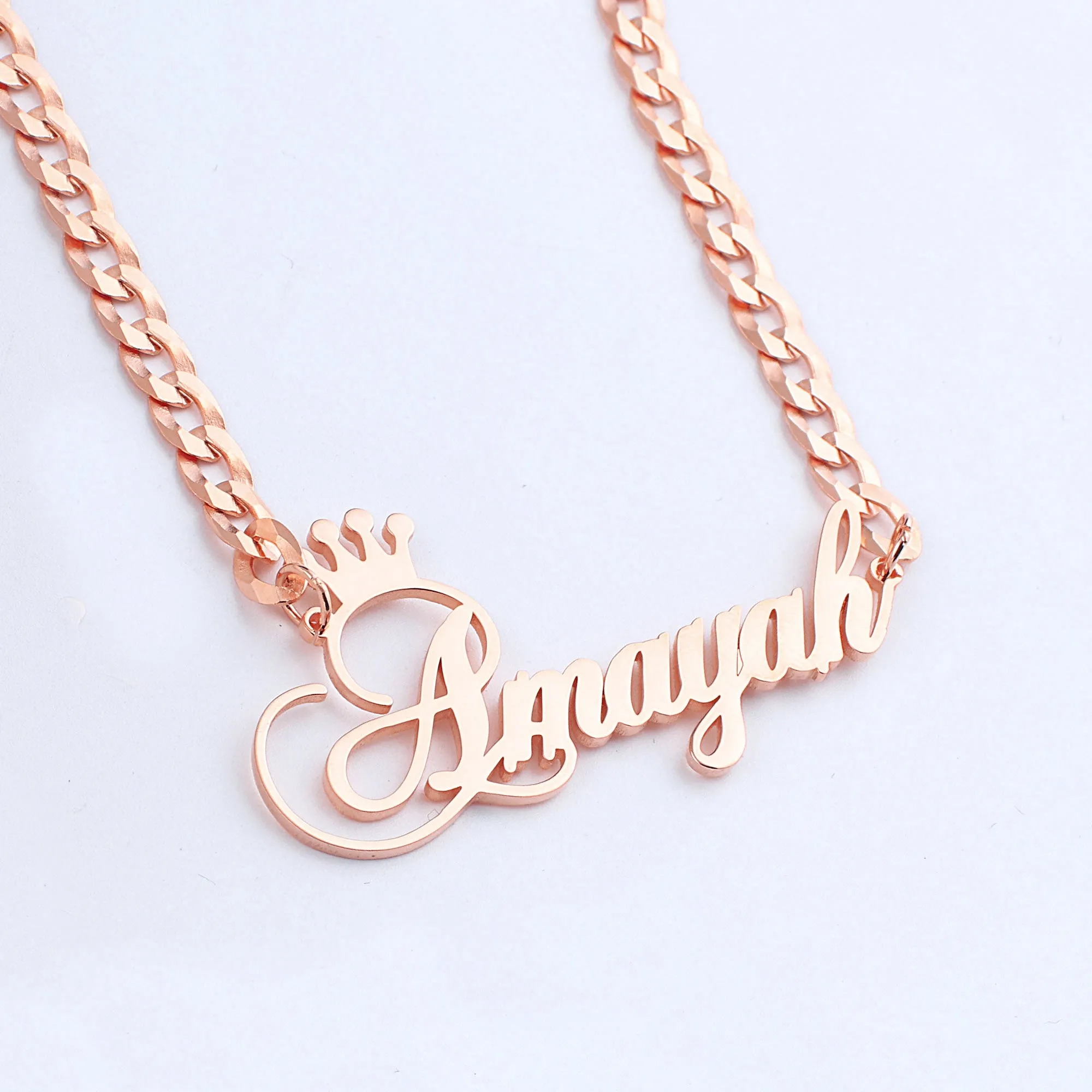 The Queen Name Necklace sold by Mint & Lilly product image thumbnail 3